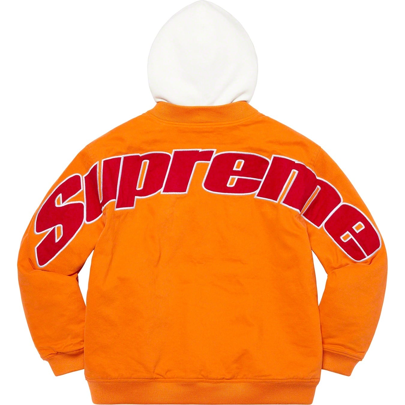 Hooded Twill Varsity Jacket view 20
